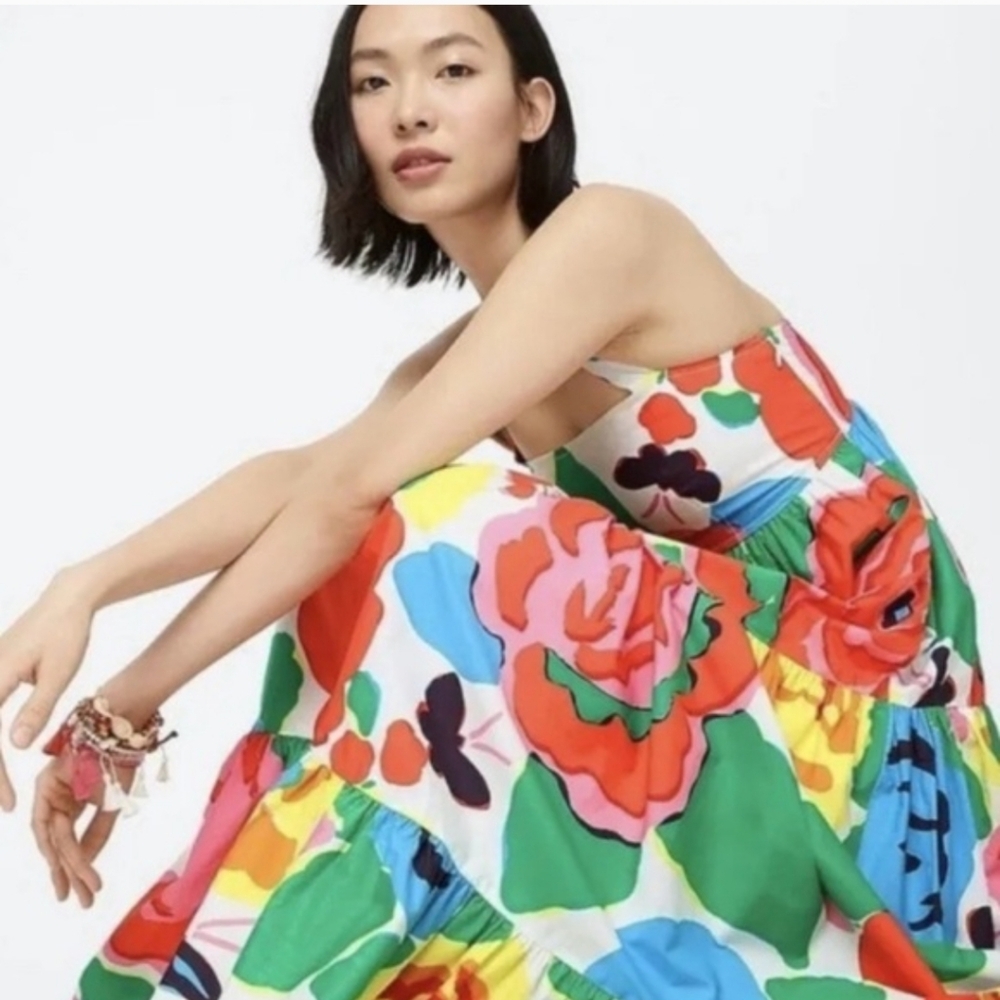 🦋J. Crew Colorful Fabric Summer Dress
